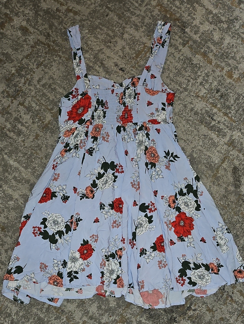 Torrid Floral Sundress with Pockets Light Blue Size 0 Large - Picture 9 of 12